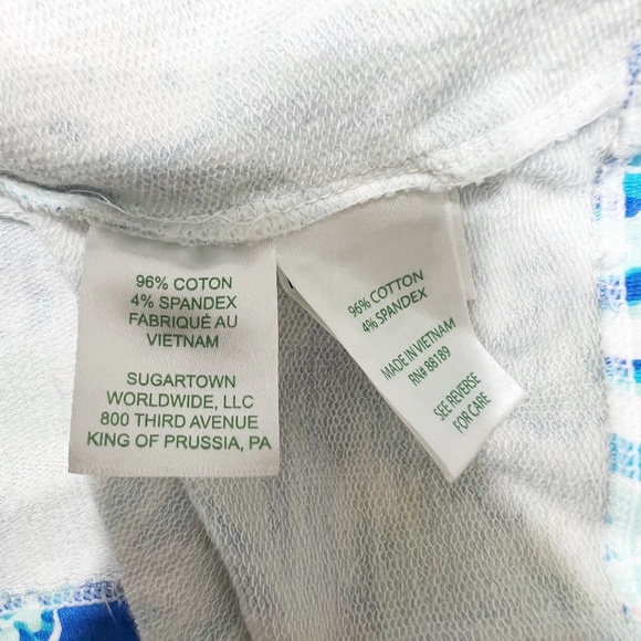 Lilly Pulitzer Skipper Popover UPF 50+ Coastal Blue Lion Around Print Sweater S - Picture 3 of 4